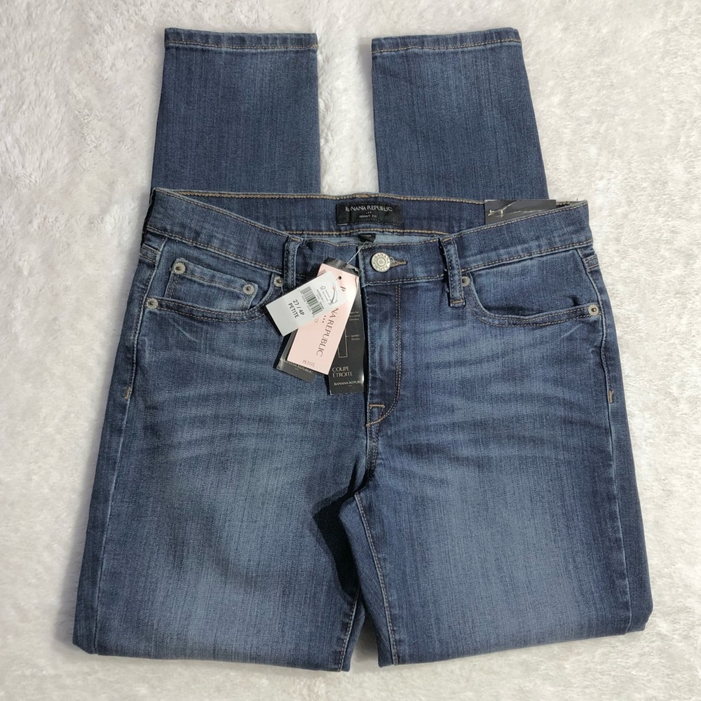 Banana Republic Petite Mid-Rise Skinny Jeans